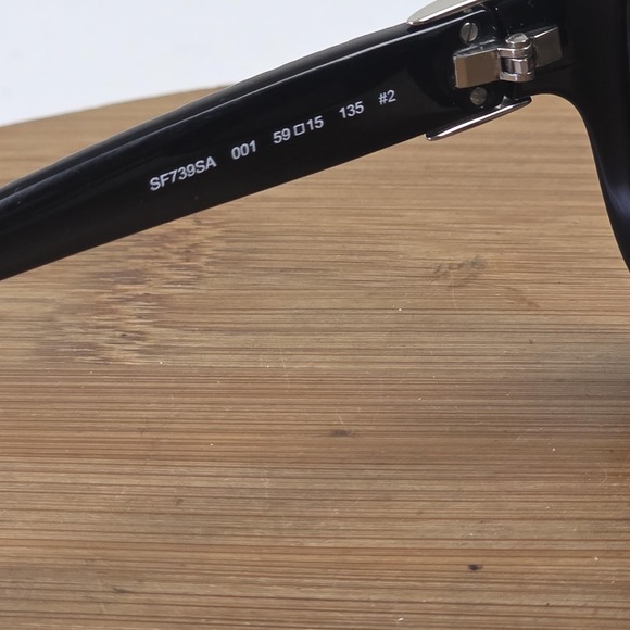 Salvatore Ferragamo SF739SA Sunglasses Womens 59-15-135 Black Gray Square Italy main image 6